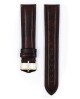 Řemínek Hirsch Ascot - hnědý, lesk - 18 mm - L – Standardní délka (doporučujeme) - 16 mm - Zlatá - thumb (2)
