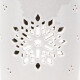 Porcelánová aromalampa Snow flower béžová, 8,5 x 12 cm - thumb (2)