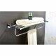 SAPHO XR415 X-Round E polička na ručníky s hrazdou 65 cm,stříbrná - thumb (1)