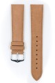 Řemínek Hirsch Osiris Nubuk - béžový - 16 mm - M – Střední délka - 14 mm - Stříbrná - thumb (1)