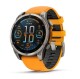 Garmin Fenix® 8 – 47 mm, AMOLED Sapphire, Titanium s Orange/Graphite silikonovým řemínkem 010-02904-11 - thumb (0)