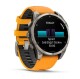 Garmin Fenix® 8 – 47 mm, AMOLED Sapphire, Titanium s Orange/Graphite silikonovým řemínkem 010-02904-11 - thumb (1)
