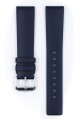 Řemínek Hirsch Pure - modrý - 20 mm - L – Standardní délka (doporučujeme) - 18 mm - Stříbrná - thumb (1)