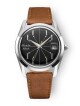 Nivada Grenchen Antarctic Spider Black 35 mm - Brown Leather White Stitching - thumb (0)