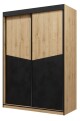 ArtAdrk Šatní skříň ATSON | dub/černá 150 cm - thumb (0)