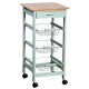 Kesper 25813 Kuchyňský vozík s pracovní deskou, 77 x 36 x 36 cm - thumb (0)
