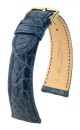 Řemínek Hirsch Regent - modrý, mat - 18 mm - L – Standardní délka (doporučujeme) - 16 mm - Rose Gold - thumb (1)