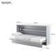 Dig-net nábytek Sklápěcí postel Lenart BED CONCEPT BC-06 | 90 x 200 cm Barva: Šedá - thumb (24)