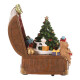Vánoční dekorace Dárkový kufřík, polyresin, 12 cm - thumb (4)