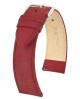 Řemínek Hirsch Osiris Nubuk - vínový - 20 mm - L – Standardní délka (doporučujeme) - 18 mm - Stříbrná - thumb (0)