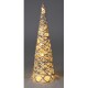 Vánoční LED kužel Greyse šedá, 40 cm - thumb (1)