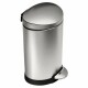 Simplehuman Pedálový půlkulatý koš 6 l, nerez - thumb (0)