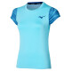 Dámské tričko Mizuno  Charge Printed Tee  Blue Glow S - thumb (0)