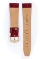 Řemínek Hirsch Prestige Alligator - červený, lesk - 17 mm - L – Standardní délka (doporučujeme) - 14 mm - Rose Gold - thumb (2)