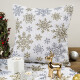 Dakls Povlak na polštář Snowflakes bílá 40 x 40 cm - thumb (2)