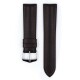 Řemínek Hirsch James - hnědý - 20 mm - L – Standardní délka (doporučujeme) - 18 mm - Stříbrná - thumb (1)