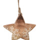 4Home Dekorace z mangového dřeva Snowflake Star, 20 cm - thumb (2)