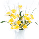 Umělá květina Narcis žlutá, 40 cm - thumb (3)