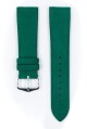 Řemínek Hirsch Osiris Nubuk - zelený - 22 mm - L – Standardní délka (doporučujeme) - 20 mm - Stříbrná - thumb (1)