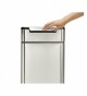 Dotykový odpadkový koš Simplehuman – 30 l, hranatý, matná nerez ocel, FPP - thumb (3)