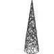 Vánoční LED kužel Blackwire černá, 12 x 40 cm - thumb (0)