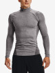Under Armour ColdGear Armour Compression Mock LS Charcoal light heather - thumb (0)