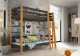 Dolmar Patrová postel SUSAN | černá/dub 80 x 190 cm - thumb (0)