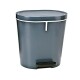 Denox Oval pedálový odpadkový koš 8 l, plast, antracitový, 8 l - thumb (0)