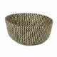 Compactor Pletený úložný košík z mořské trávy Belly, 35 x 32 cm, černá, M - thumb (4)
