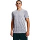 Pánské tričko Under Armour  Seamless Wordmark SS Grey S - thumb (4)