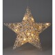 Vánoční LED hvězda Greyse šedá, 40 cm - thumb (1)