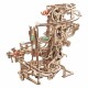 Ugears 3D dřevěné mechanické puzzle Kuličková dráha řetězová - thumb (1)