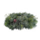 Vánoční věnec chvojový ojíněný s trávou, pr. 30 cm - thumb (1)