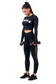 Dámské legíny Nebbia  Mesh leggings high waist black S - thumb (5)