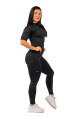 Dámské tričko Nebbia  Python SnakeSkin Mid Sleeve T-shirt 416 black S - thumb (4)
