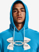 Pánská mikina Under Armour  Rival Terry Logo Hoodie-BLU L - thumb (2)