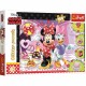 Trefl Třpytivé puzzle Minnie a Daisy, 100 dílků - thumb (1)
