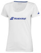 Dámské tričko Babolat  Exercise Babolat Tee Women White S - thumb (2)