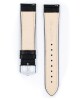Řemínek Hirsch Duke - černý - 24 mm - XL - Prodloužená délka - 22 mm - Stříbrná - thumb (3)
