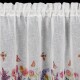 ArtFir Krátká záclona BELLA P | bílá/růžová 150 x 30 cm - thumb (1)