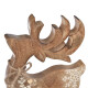 4Home Dekorace z mangového dřeva Snowflake Deer, 33 cm - thumb (1)