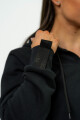 Dámská mikina Nebbia Intense DÁMSKÁ SPORTOVNÍ MIKINA S KAPUCÍ INTENSE SIGNATURE 845 Black S - thumb (1)