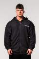 Pánská mikina Nebbia  Washed-off Zip Up Hoodie GYM BRO Black M - thumb (0)