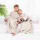 Decoking Deka s rukávy Lazy Kids krémová, 90 x 105 cm - thumb (0)
