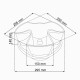 PROSPERPLAST COUBI květináč 29,5x29,5x14cm, bílá DKN3001 - thumb (2)
