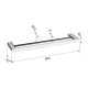 SAPHO RF011/15 Flori držák ručníků dvojitý 60 x 12,7 cm, černá mat - thumb (4)