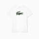 Pánské tričko Lacoste  Big Logo Core Performance T-Shirt White/Green M - thumb (4)