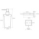SAPHO XQ100 X-Square dávkovač mýdla 250 ml, chrom - thumb (1)