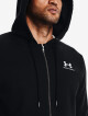 Pánská mikina Under Armour  Essential Fleece FZ Hood-BLK XL - thumb (2)
