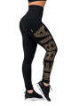 Nebbia dámské legíny Intense Gold print 827 černé - thumb (7)